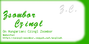 zsombor czingl business card